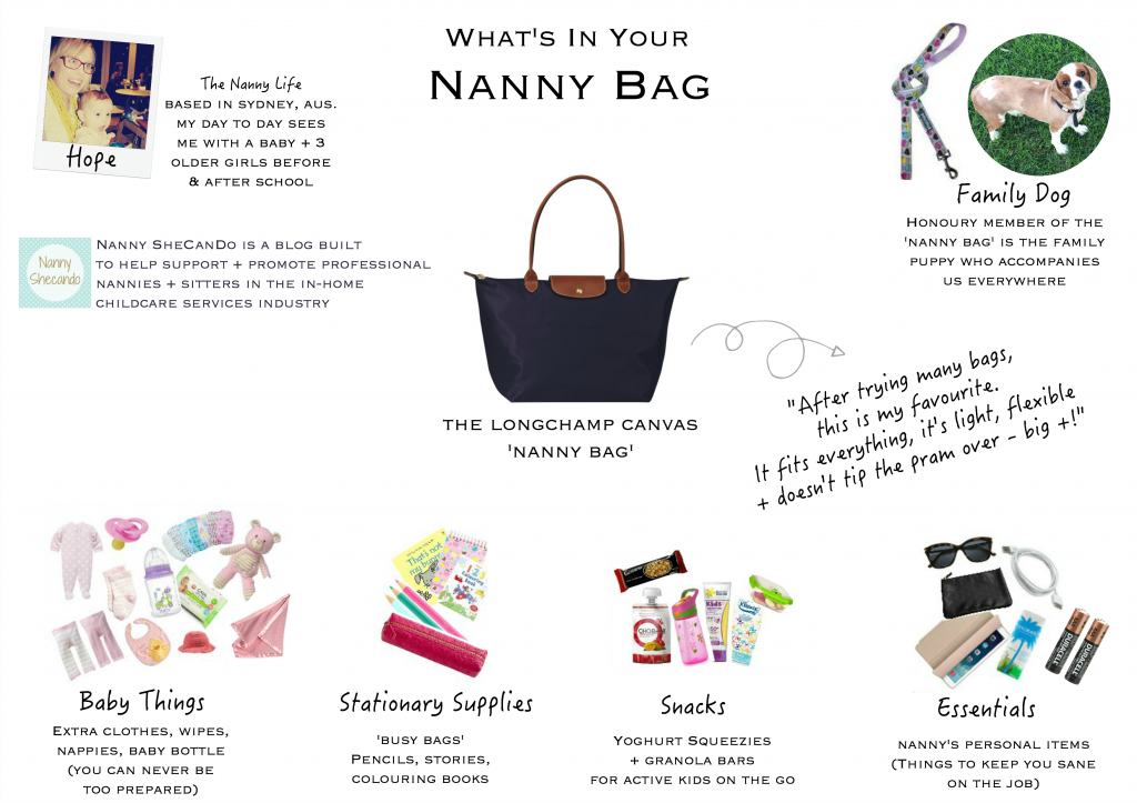 what's in your nanny bag Nanny Shecando